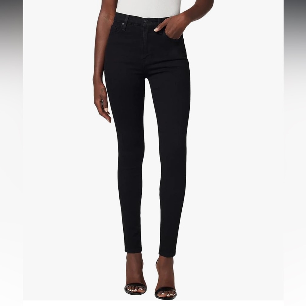 Hudson Barbara High Rise Super Skinny Ankle Jean Black